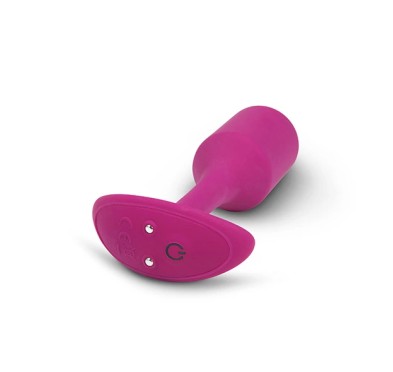 Plug analny wibrujący - B-Vibe Vibrating Snug Plug 2 Rose